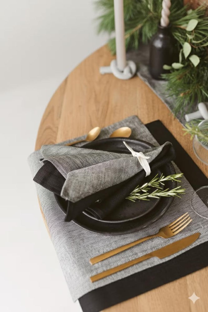 Natural Linen Napkins - Christmas, Thanksgiving, Holiday Dinner, Wedding, Hosting Decor. Sizes: Large