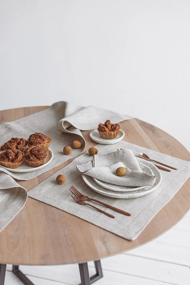 Light grey linen napkins for Thanksgiving, Christmas, holiday. Wedding, birthday, hosting large dinner