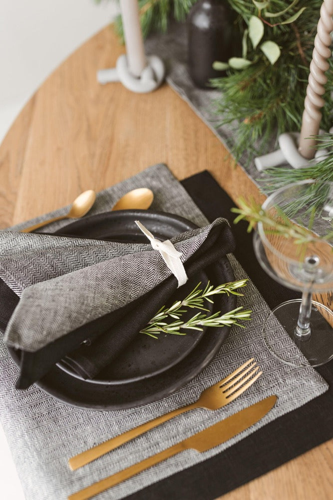 Natural Linen Napkins - Christmas, Thanksgiving, Holiday Dinner, Wedding, Hosting Decor. Sizes: Large