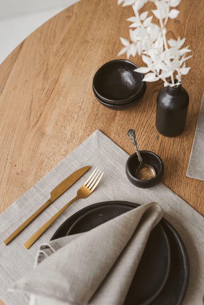 Natural linen napkins cloth for Christmas, holiday, Thanksgiving dinner. Wedding, birthday