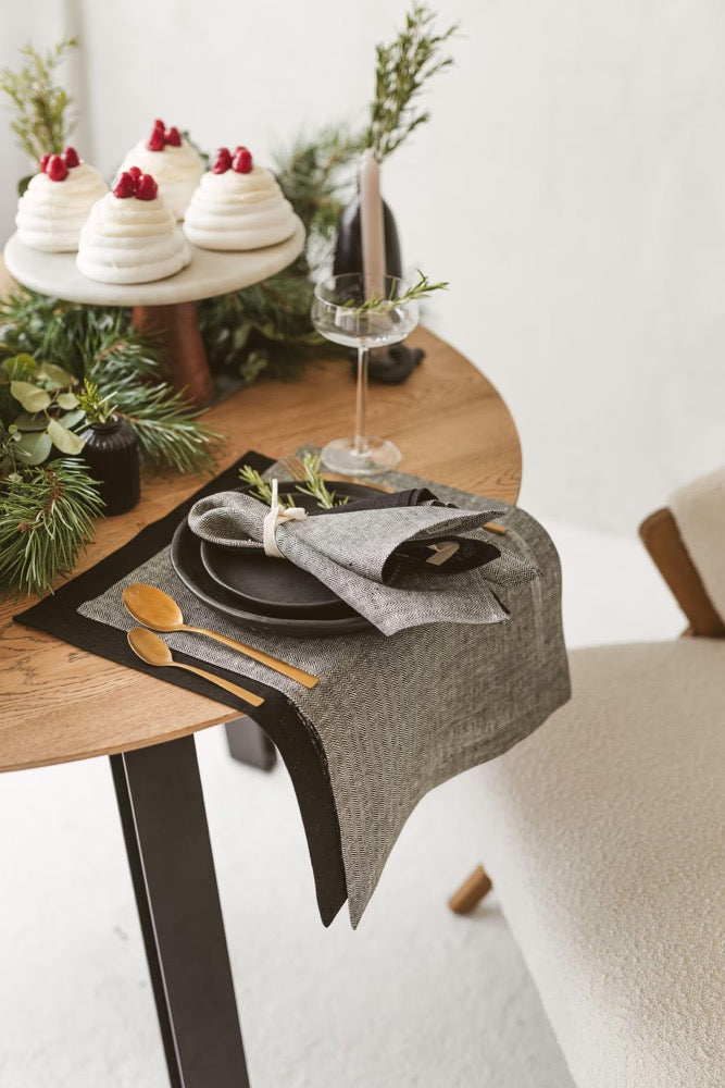 Natural Linen Napkins - Christmas, Thanksgiving, Holiday Dinner, Wedding, Hosting Decor. Sizes: Large